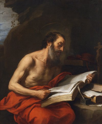 Saint Jerome Reading by Bartolomé Esteban Murillo